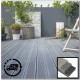 Composite Decking Board Wood Grain / Grooved - Plastic Decking PVC Decking WPC Decking - Black / Grey / Brown / Anthracite - Price Per / Square M (1 sq m)